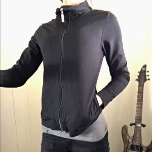 Black Turtleneck Runner Jacket
